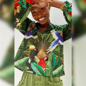 Farm RIO x Anthropologie Adriana Blouse M
